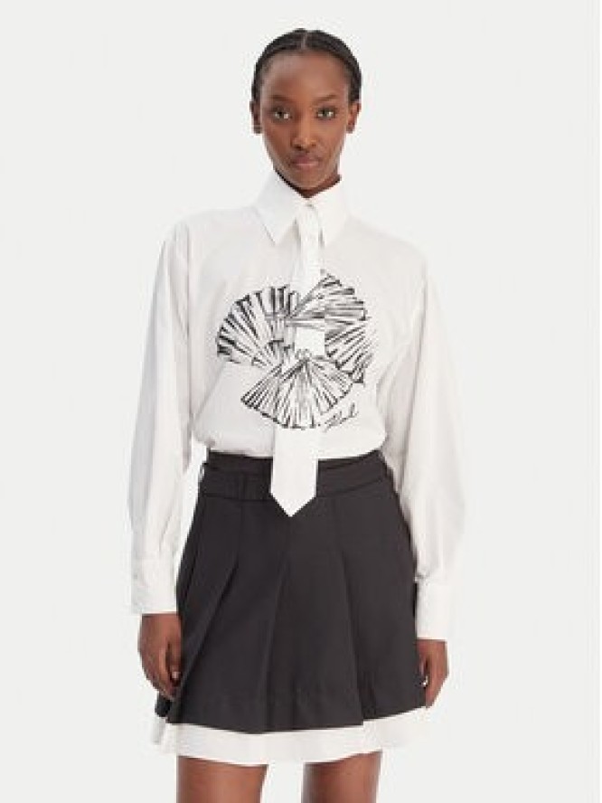 KARL LAGERFELD Koszula B1W11002 Biały Relaxed Fit