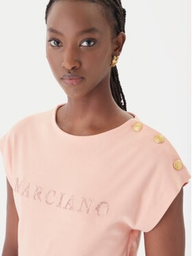 Marciano Guess T-Shirt G6GI04 K3505 Pomarańczowy Regular Fit