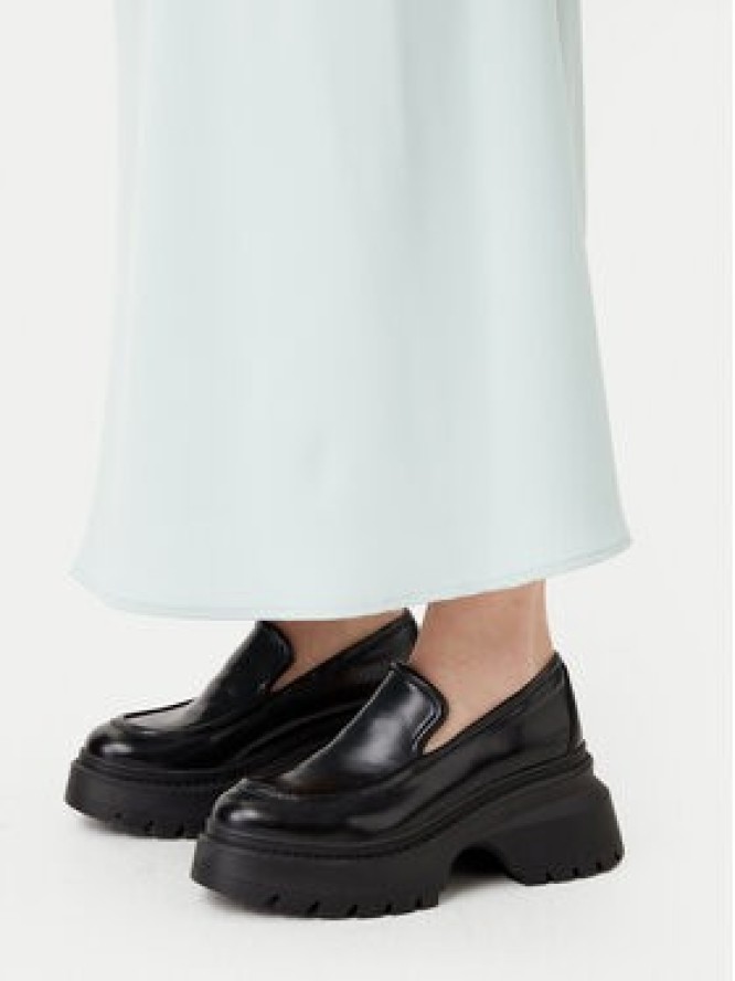 Pieces Spódnica midi Franan 17116541 Błękitny Regular Fit