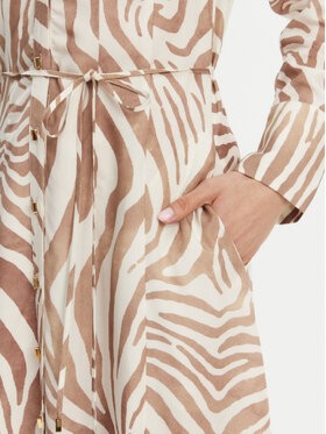 Marciano Guess Sukienka koszulowa 5GGK08 7314A Beżowy Regular Fit