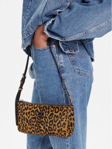 Tommy Jeans Torebka Tjw Must Leopard Shoulder Bag AW0AW18008 Pomarańczowy