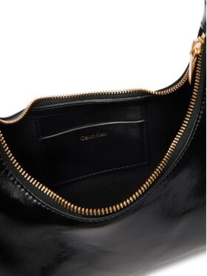 Calvin Klein Torebka Foil Logo Glossy LV04F3737G Czarny