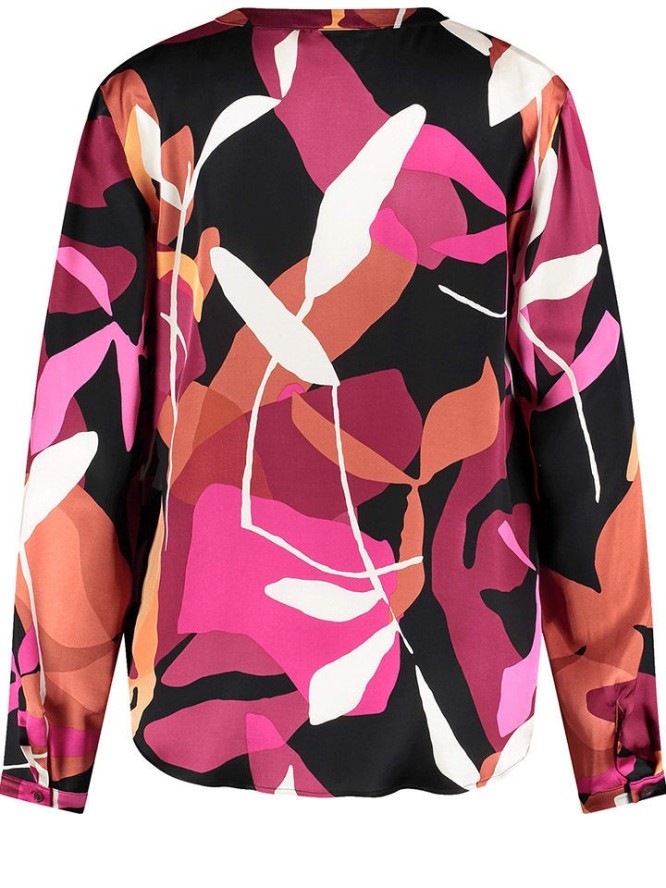 Gerry Weber Bluzka w kolorze czarno-różowo-pomarańczowym rozmiar: 46