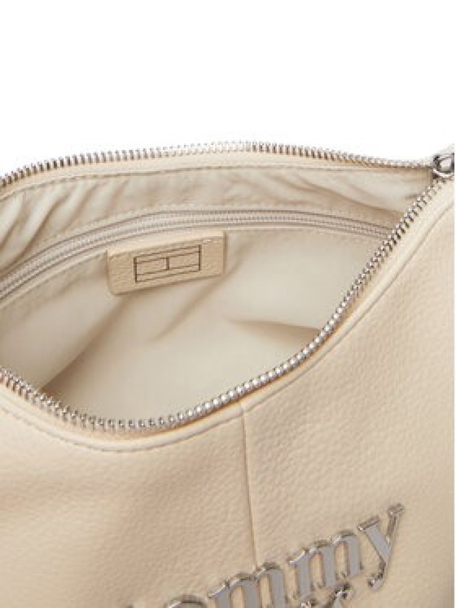 Tommy Jeans Torebka Metal Logo Shoulder Bag AW0AW18468 Biały