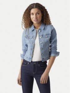 Vero Moda Kurtka jeansowa Luna 10279492 Błękitny Slim Fit