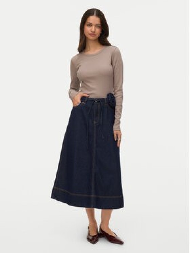 Vero Moda Spódnica jeansowa Ruth 10343067 Granatowy A-Line Fit