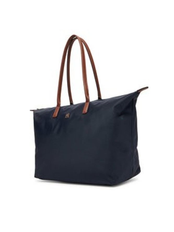 Tommy Hilfiger Torebka Popette Maxi Tote AW0AW17996 Granatowy