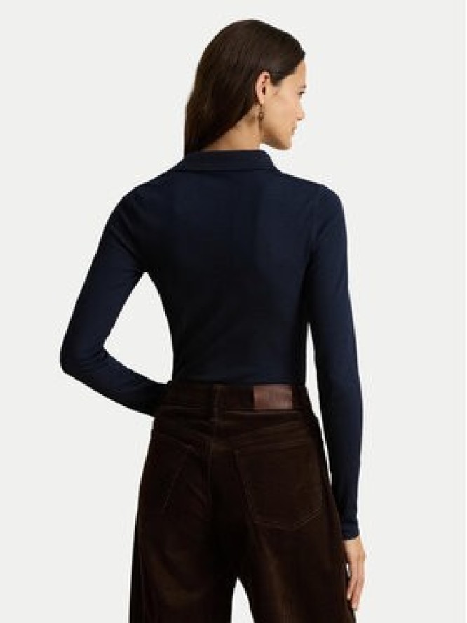 LAUREN RALPH LAUREN Polo 200B27414001 Granatowy Slim Fit