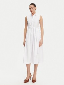 Silvian Heach Sukienka koszulowa GPP25450VE Biały Regular Fit