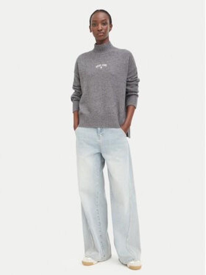 Guess Jeans Sweter W6BR09 Z1252 Szary Relaxed Fit
