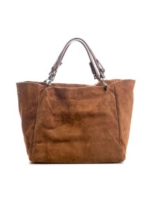 Lucca Baldi Skórzany shopper bag "Gimignano" w kolorze jasnobrązowym - 45 x 50 x 20 cm rozmiar: onesize