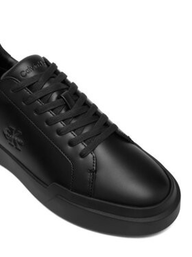 Calvin Klein Sneakersy Chunky Cupsole Laceup Lth Wn YW0YW01947 Czarny