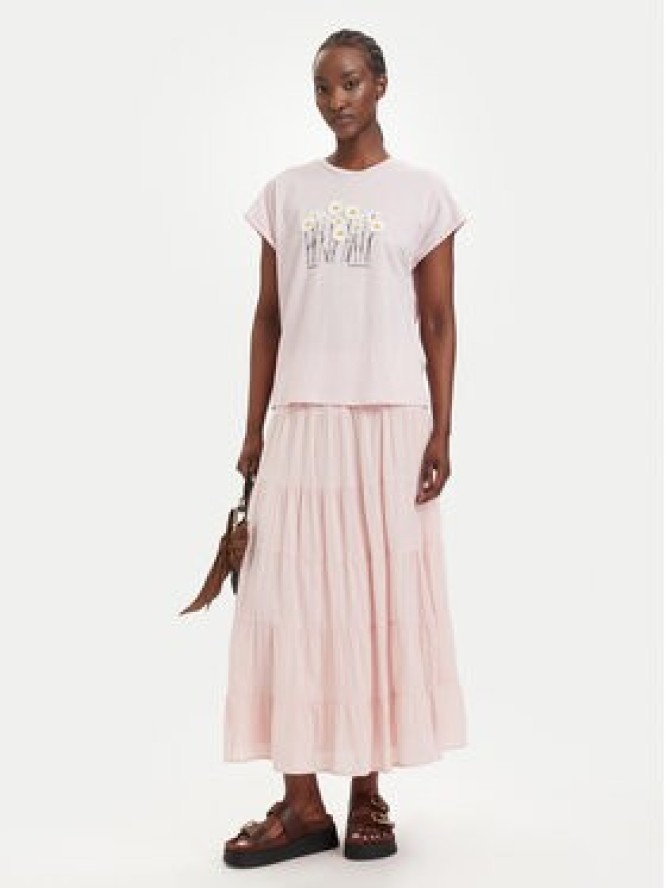 ONLY Spódnica maxi Kelly 15374229 Różowy jasny A-Line Fit