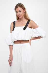 Top damski popelinowy Raul PINKO