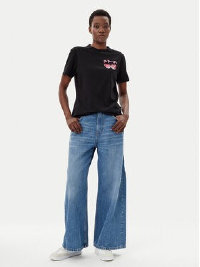 HUGO T-Shirt Damacia_5 50540237 Czarny Regular Fit