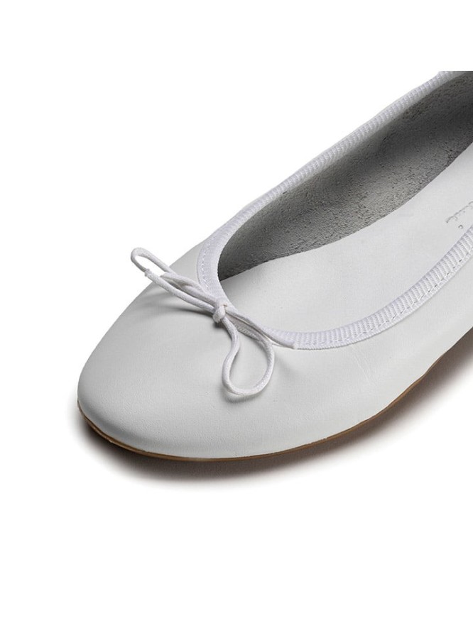 Anna Morellini Skórzane baleriny "Eridinetta" w kolorze białym rozmiar: 41