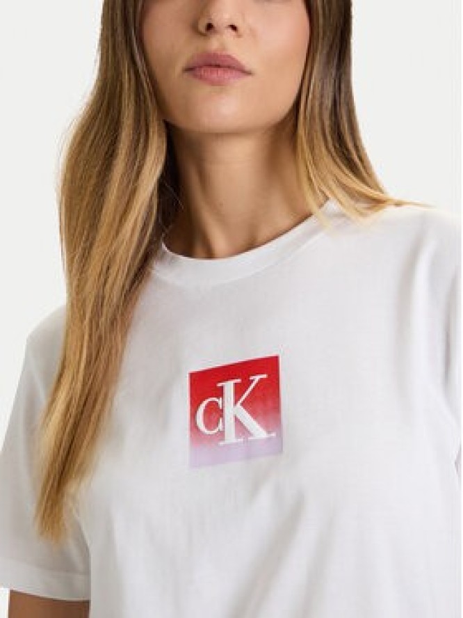 Calvin Klein Jeans T-Shirt Classic Monogram LV047D874G Biały Regular Fit