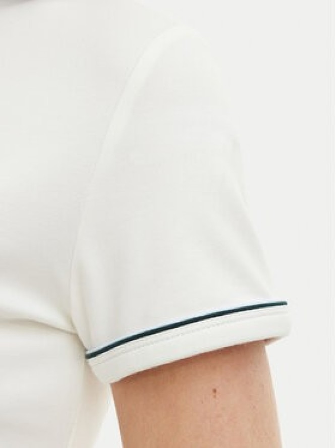 Lacoste T-Shirt TF5289 Kremowy Slim Fit