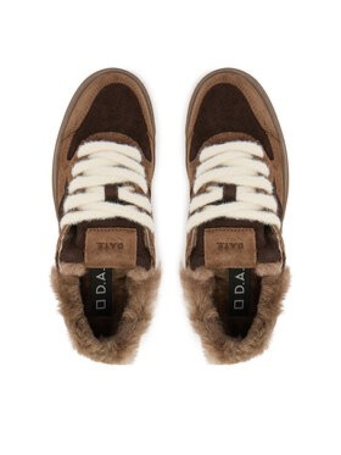 D.A.T.E. Sneakersy Torneo Pure Fur Mono W431-TPF-MN Brązowy
