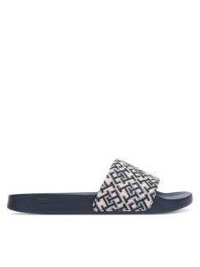 Tommy Hilfiger Klapki Monogram Pool Slide FW0FW09423 Granatowy