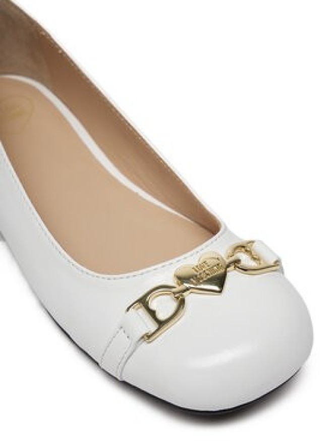 LOVE MOSCHINO Baleriny JA11011G1MII0100 Biały