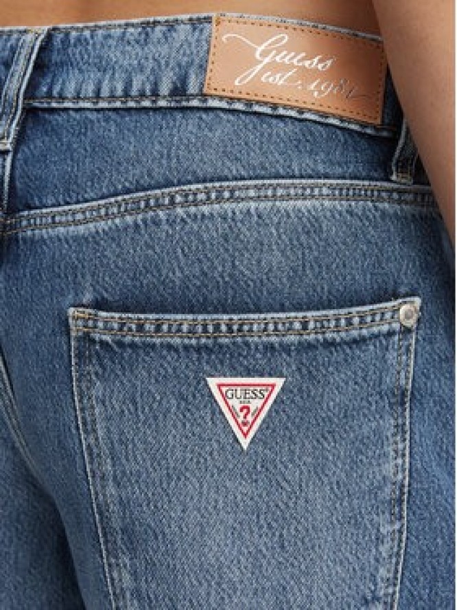 Guess Bermudy W6GD91 D0695 Granatowy Baggy Fit