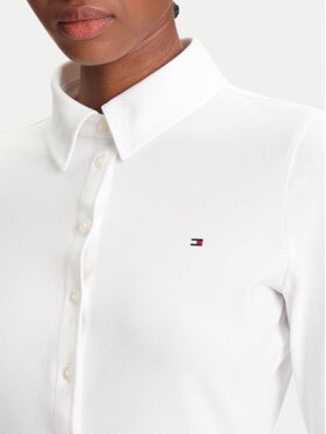 Tommy Hilfiger Koszula 1985 WW0WW43528 Écru Slim Fit