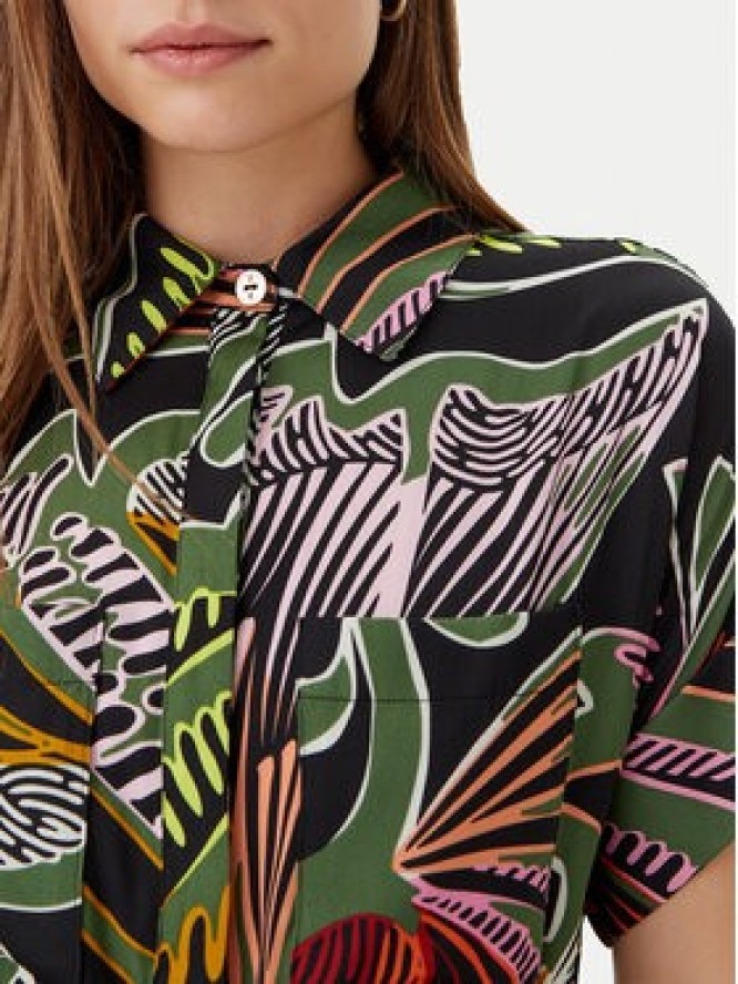 LOLA CASADEMUNT Sukienka koszulowa LS2516059 Zielony Relaxed Fit