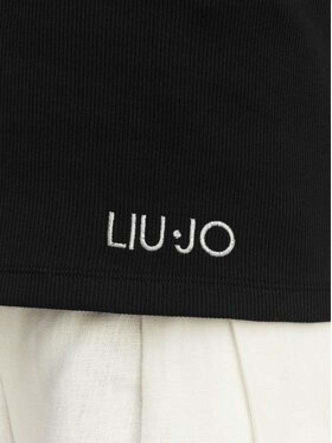 Liu Jo Beachwear Top VA6122 J4822 Czarny Regular Fit