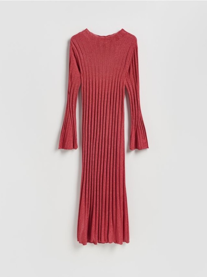 Sukienka z wiskozą - czerwony
