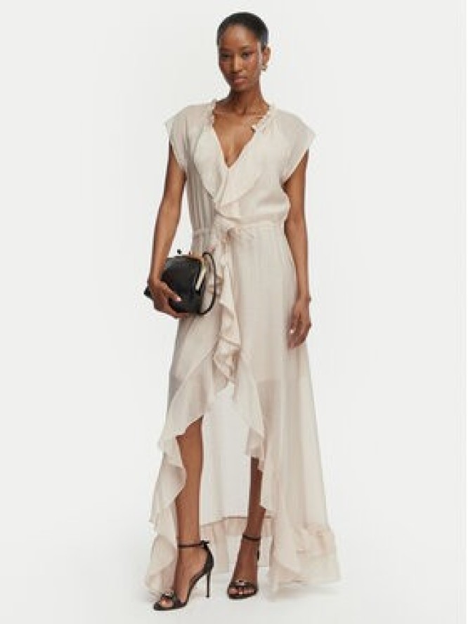 Guess Sukienka koktajlowa W6GK87 W2111 Beżowy jasny Regular Fit