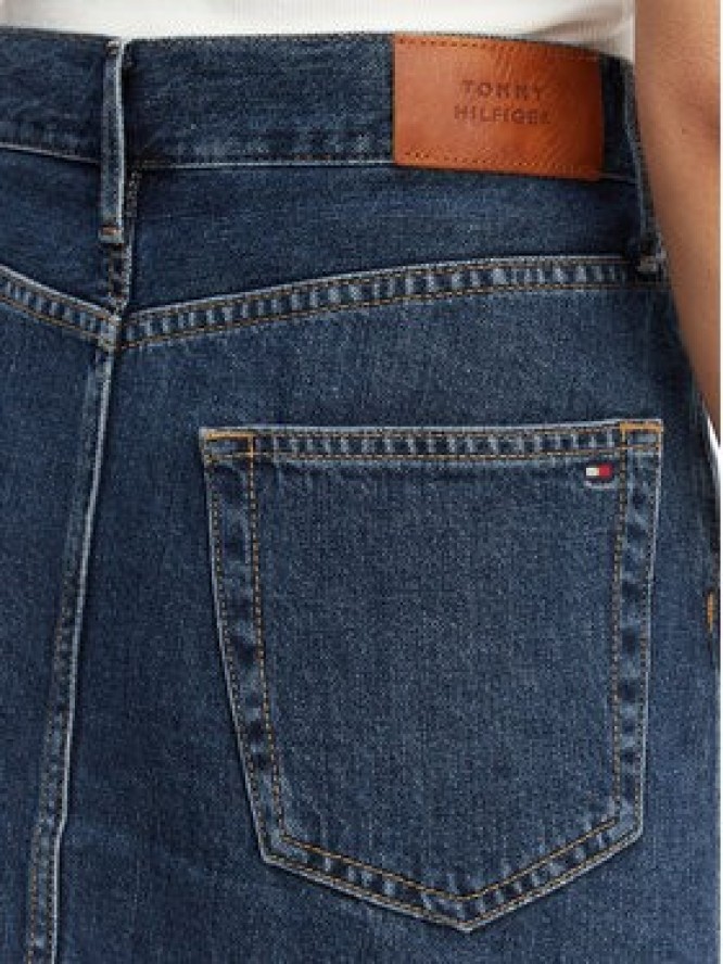 Tommy Hilfiger Spódnica jeansowa WW0WW45666 Granatowy Straight Fit