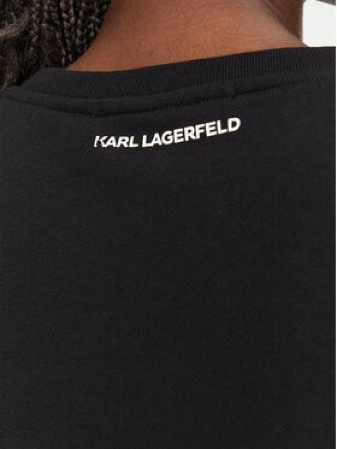KARL LAGERFELD Bluza B3W20047 Czarny Regular Fit