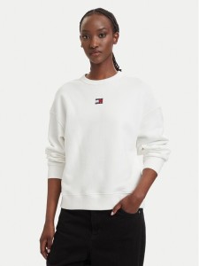 Tommy Jeans Bluza DW0DW17325 Biały Boxy Fit