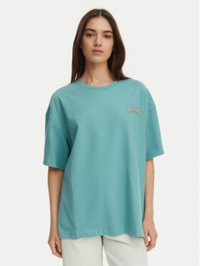 Billabong T-Shirt Reach For Sunshine EBJZT00478 Turkusowy Loose Fit