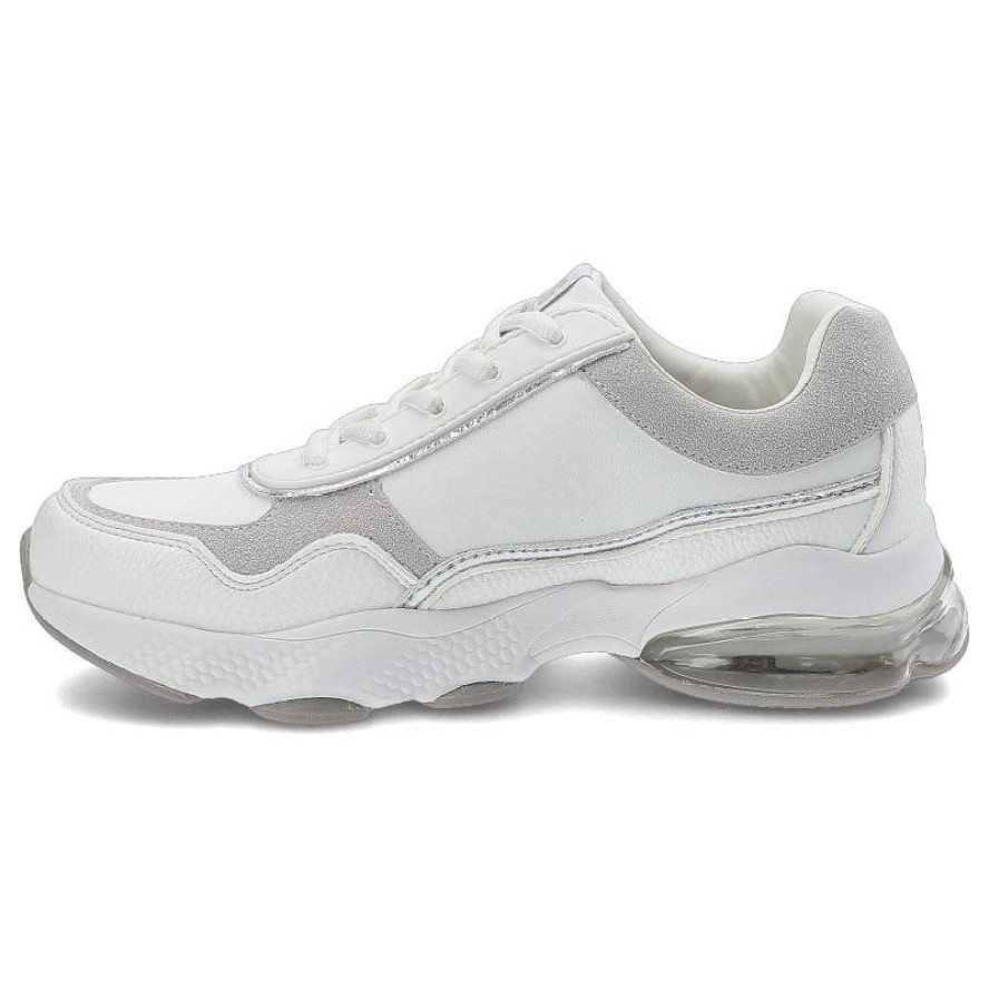 Białe Sneakersy Big Star Damskie Stylowe Półbuty