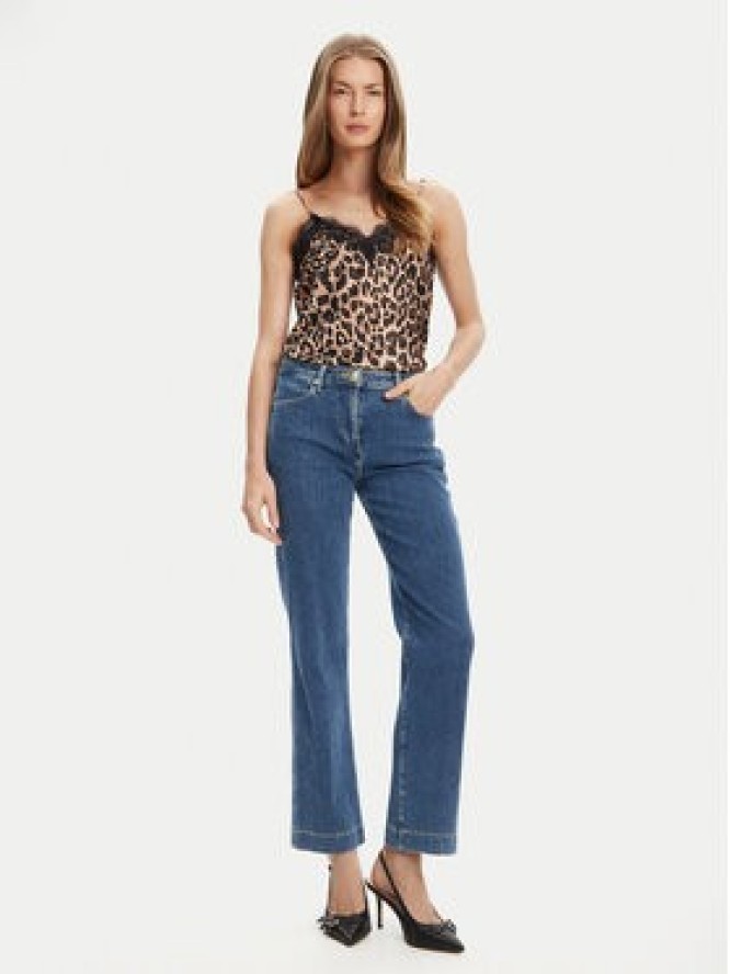 Guess Top W5YH65 WHEZ2 Beżowy Regular Fit