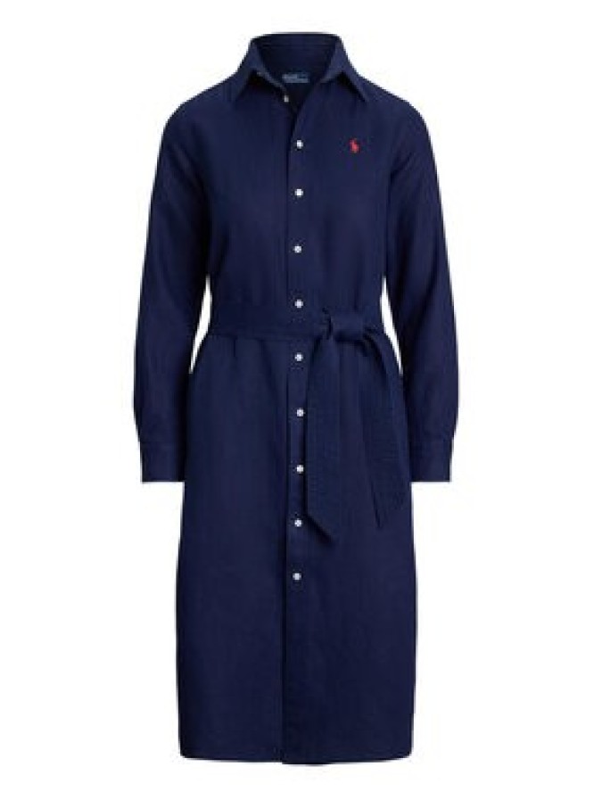Polo Ralph Lauren Sukienka koszulowa 211943992005 Granatowy Regular Fit