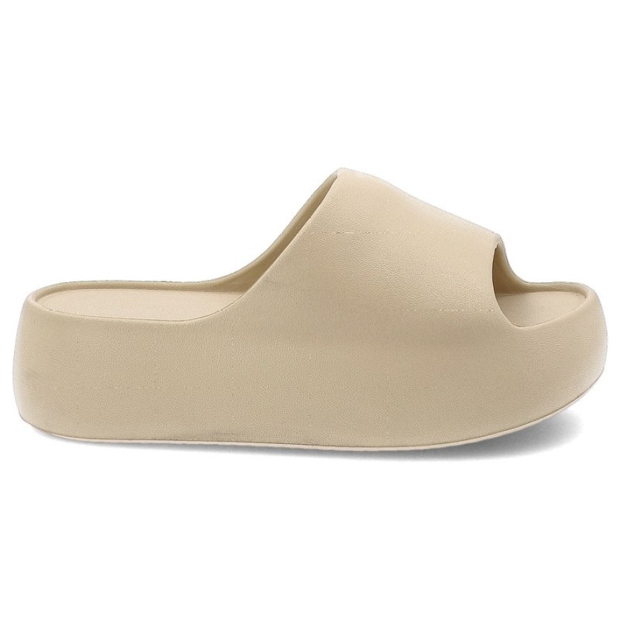 Beżowe Klapki Filippo Wygodne Obuwie Damskie