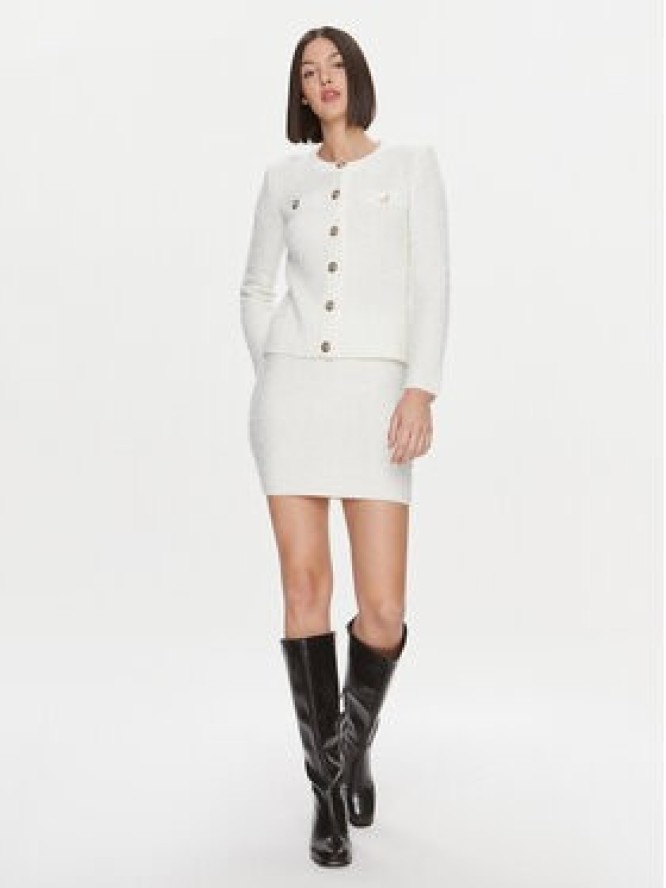 Liu Jo Spódnica ołówkowa MF3294 MA34O Écru Slim Fit