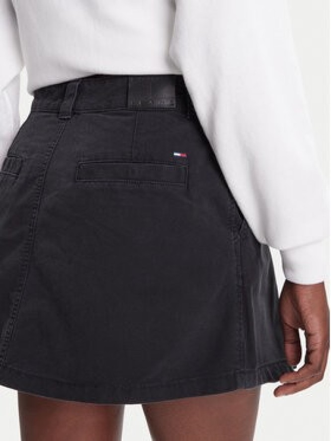 Tommy Jeans Spódnica jeansowa DW0DW21137 Czarny Regular Fit