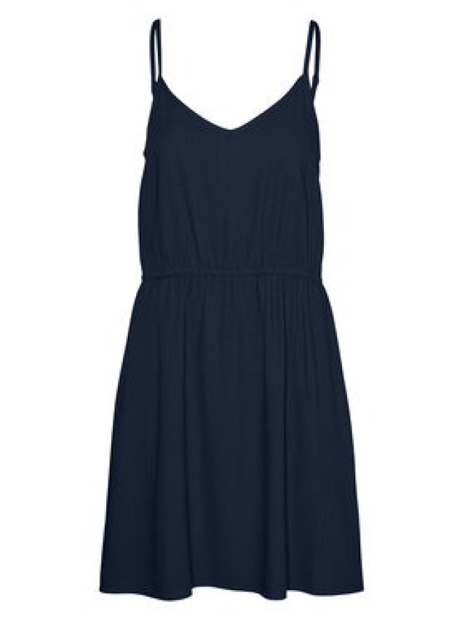 Vero Moda Sukienka letnia Mymilo 10303689 Granatowy Regular Fit