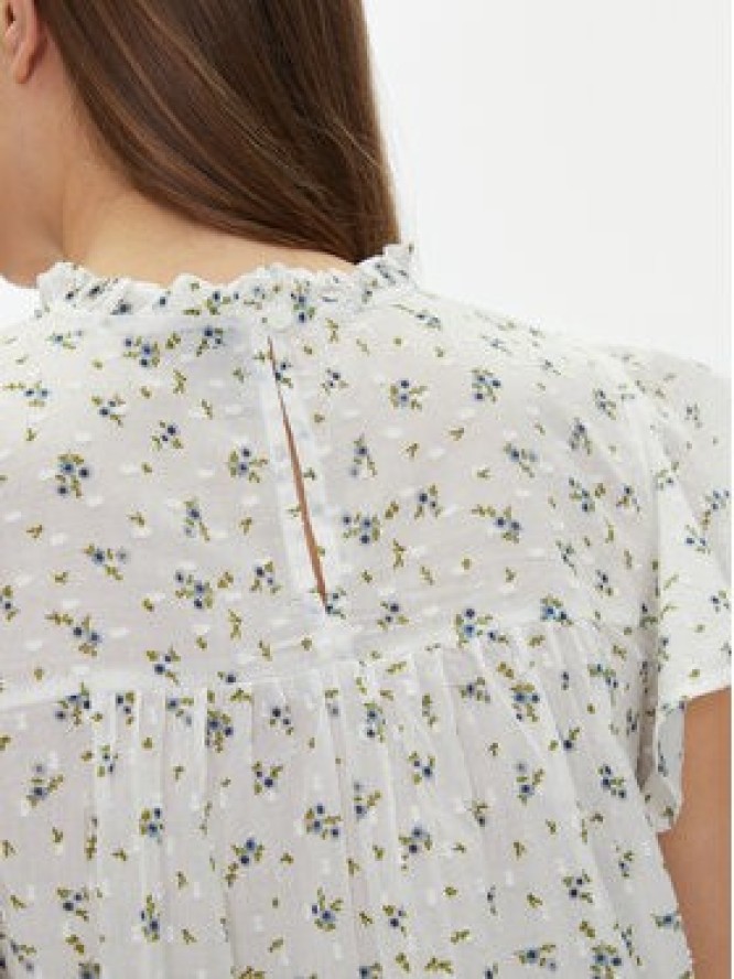 Vero Moda Bluzka Trine 10301205 Biały Standard Fit