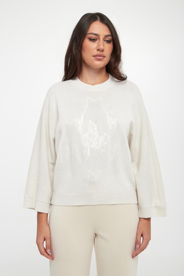 Sweter damski z jedwabiem i kaszmirem PESERICO