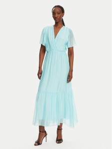 Haveone Sukienka letnia AFF-N006 Niebieski Loose Fit