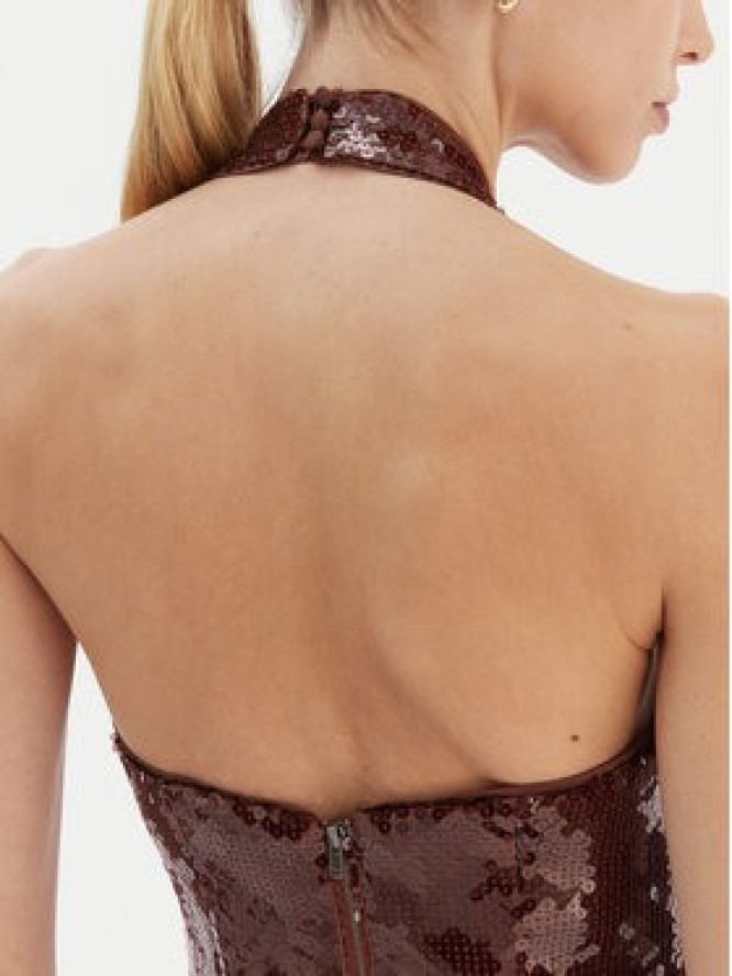 Bardot Sukienka koktajlowa Nevelle 59857DB2 Bordowy Slim Fit