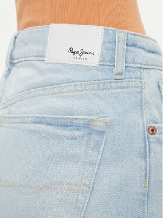 Pepe Jeans Szorty jeansowe PL801176 Niebieski Loose Fit