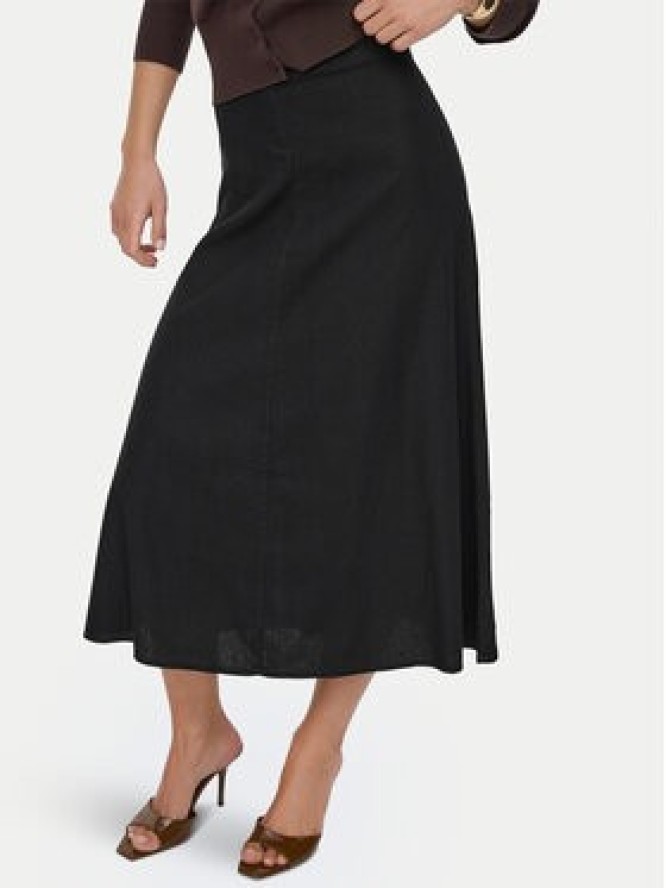 ONLY Spódnica midi Goa 15363690 Czarny Regular Fit