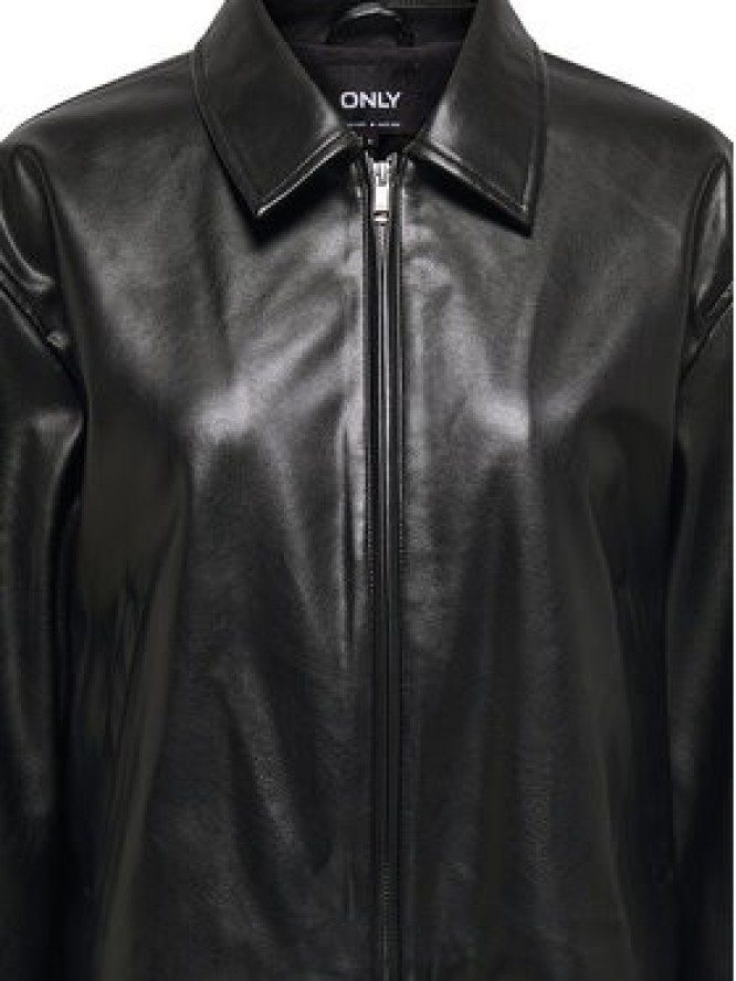 ONLY Kurtka z imitacji skóry Nicki 15356871 Czarny Regular Fit