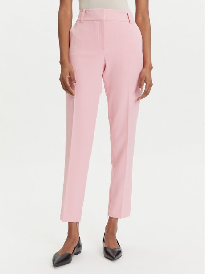 HUGO Spodnie materiałowe Hedima-1 50544742 Różowy Slim Fit